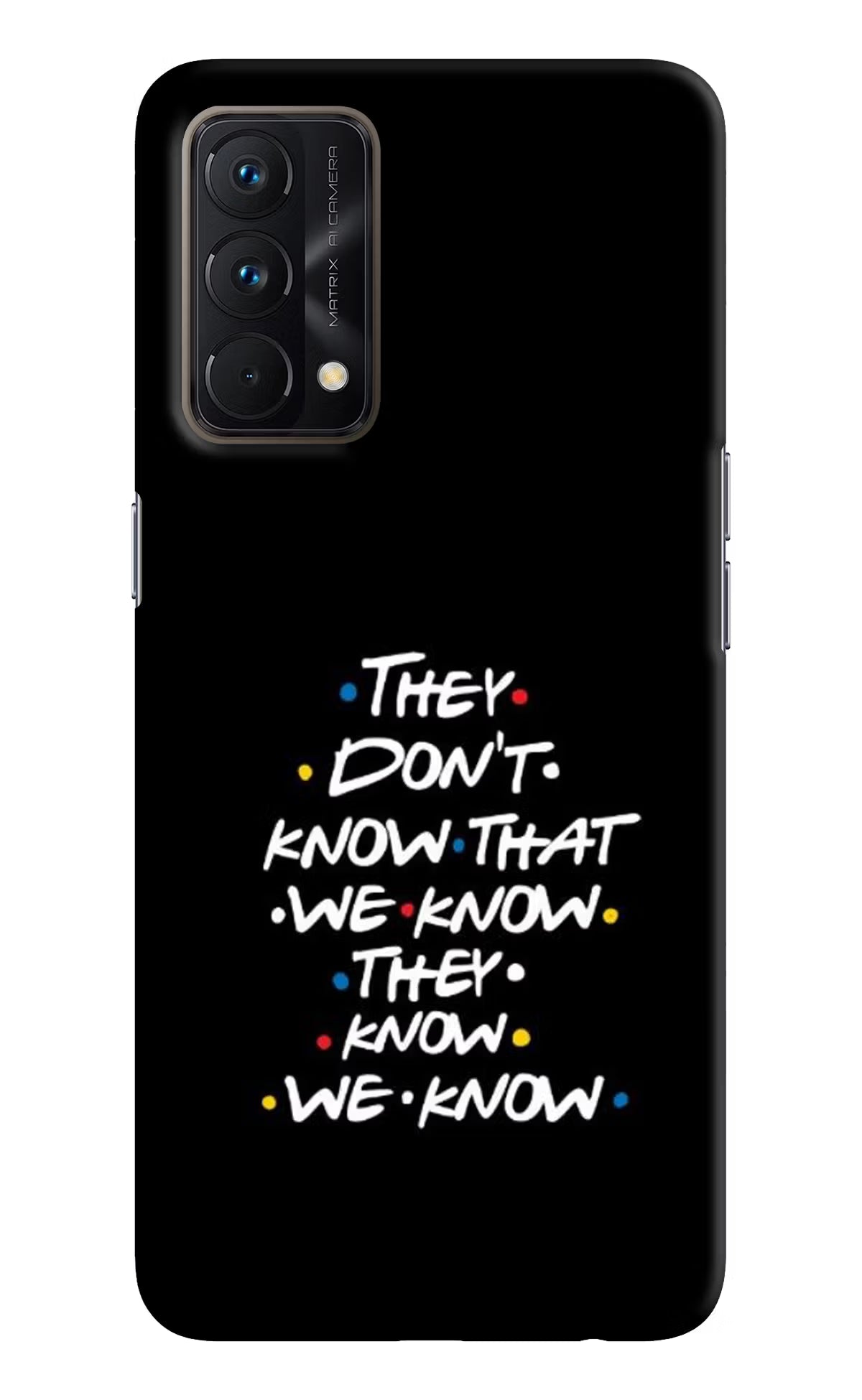 FRIENDS Dialogue Realme GT Master Edition Hard Case Back Cover by Casekaro