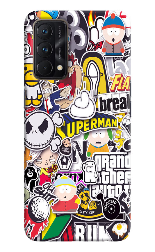Sticker Bomb Realme GT Master Edition Hard Case Back Cover by Casekaro