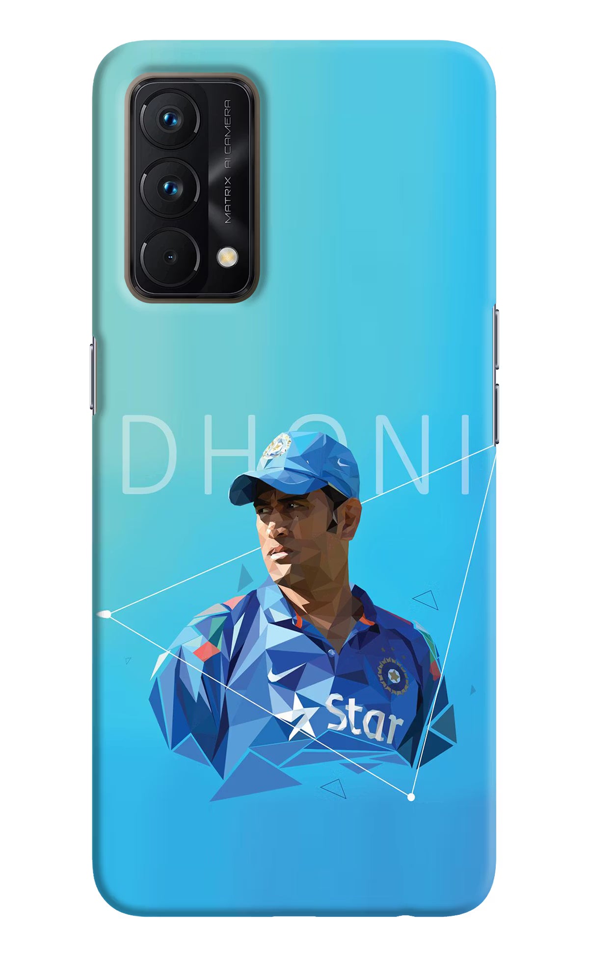 Dhoni Artwork Realme GT Master Edition Hard Case Back Cover by Casekaro