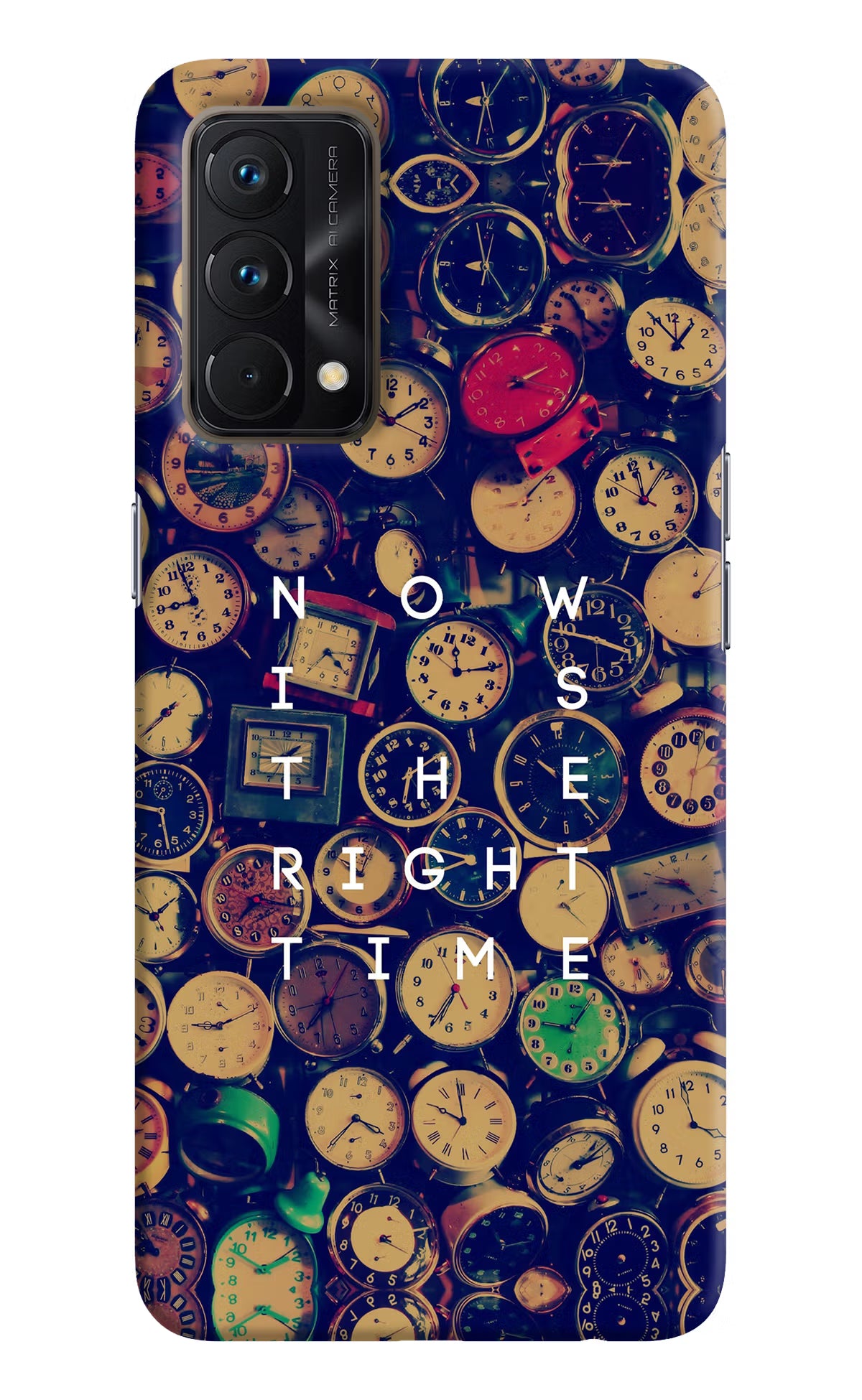 Now is the Right Time Quote Realme GT Master Edition Hard Case Back Cover by Casekaro