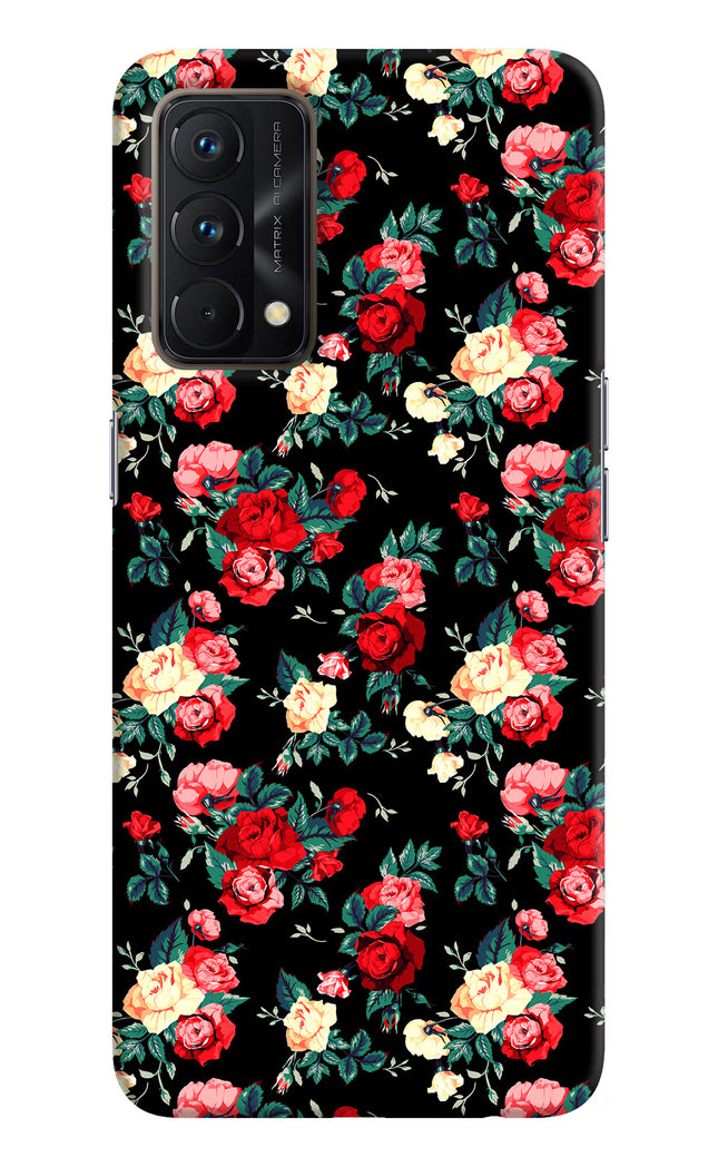 Rose Pattern Realme GT Master Edition Hard Case Back Cover by Casekaro