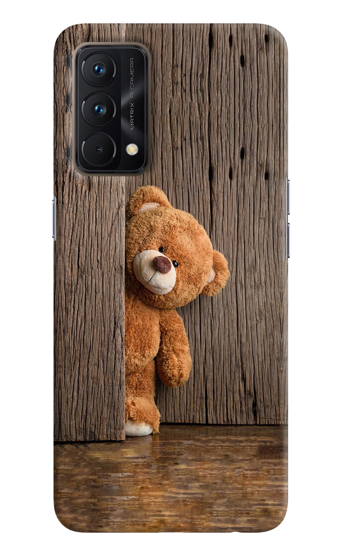 Teddy Wooden Realme GT Master Edition Hard Case Back Cover by Casekaro