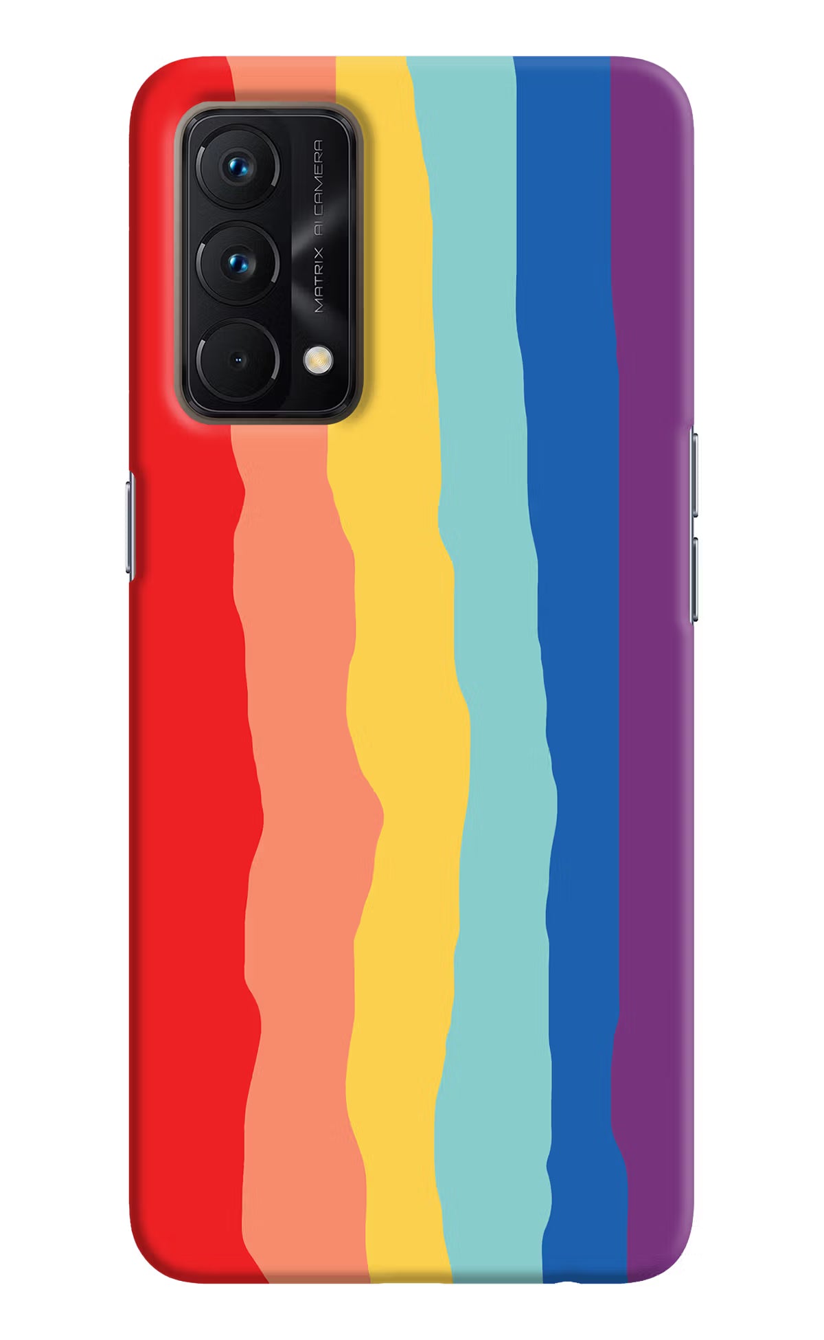 Rainbow Realme GT Master Edition Hard Case Back Cover by Casekaro