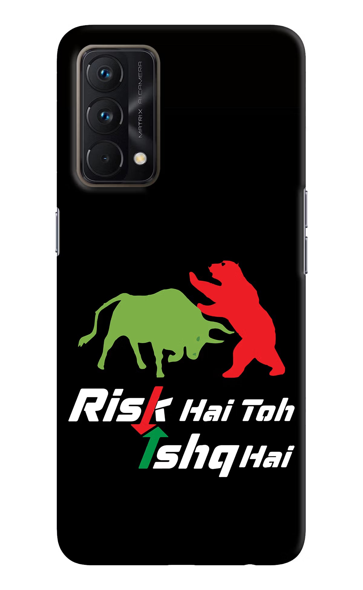 Risk Hai Toh Ishq Hai Realme GT Master Edition Hard Case Back Cover by Casekaro