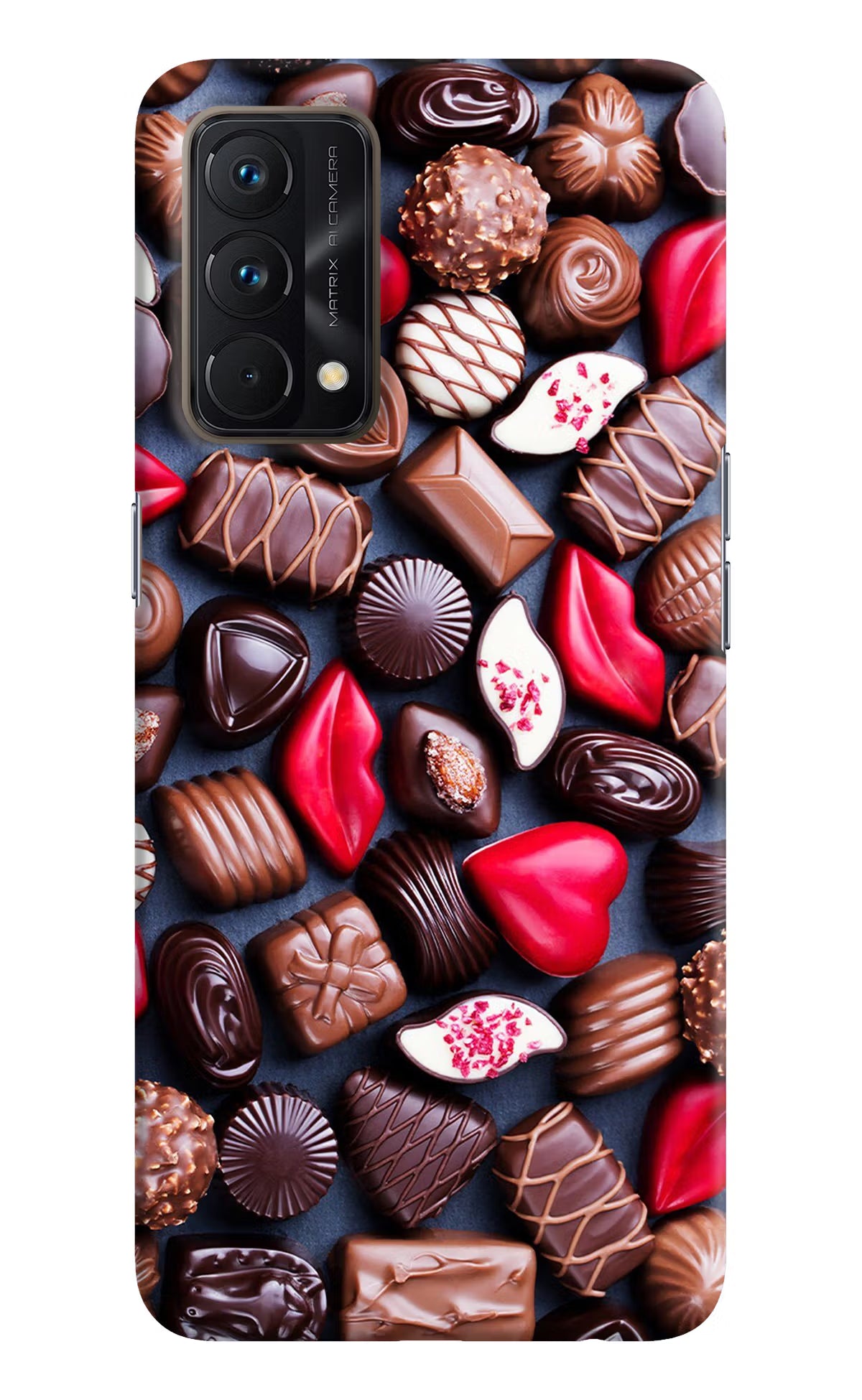 Chocolates Realme GT Master Edition Hard Case Back Cover by Casekaro