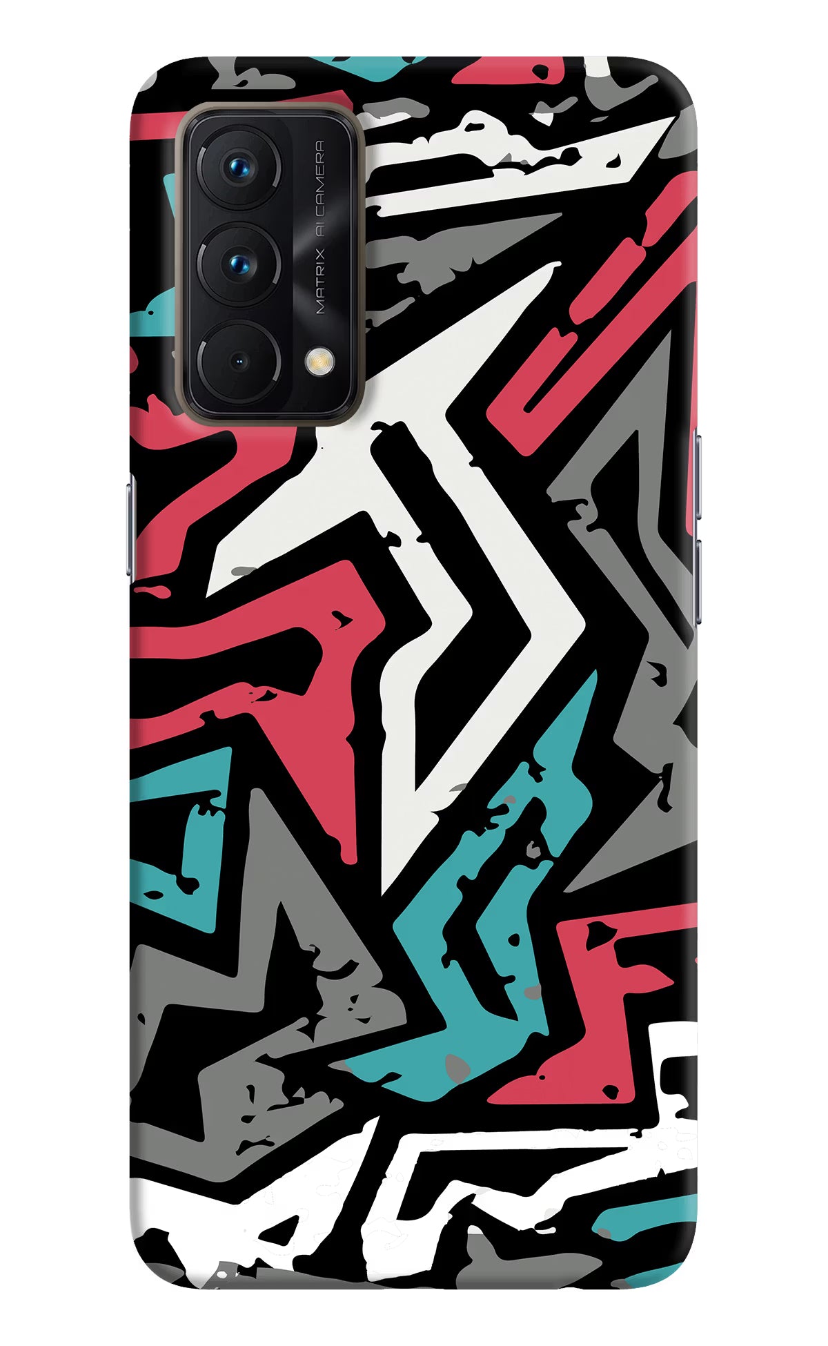 Geometric Graffiti Realme GT Master Edition Hard Case Back Cover by Casekaro