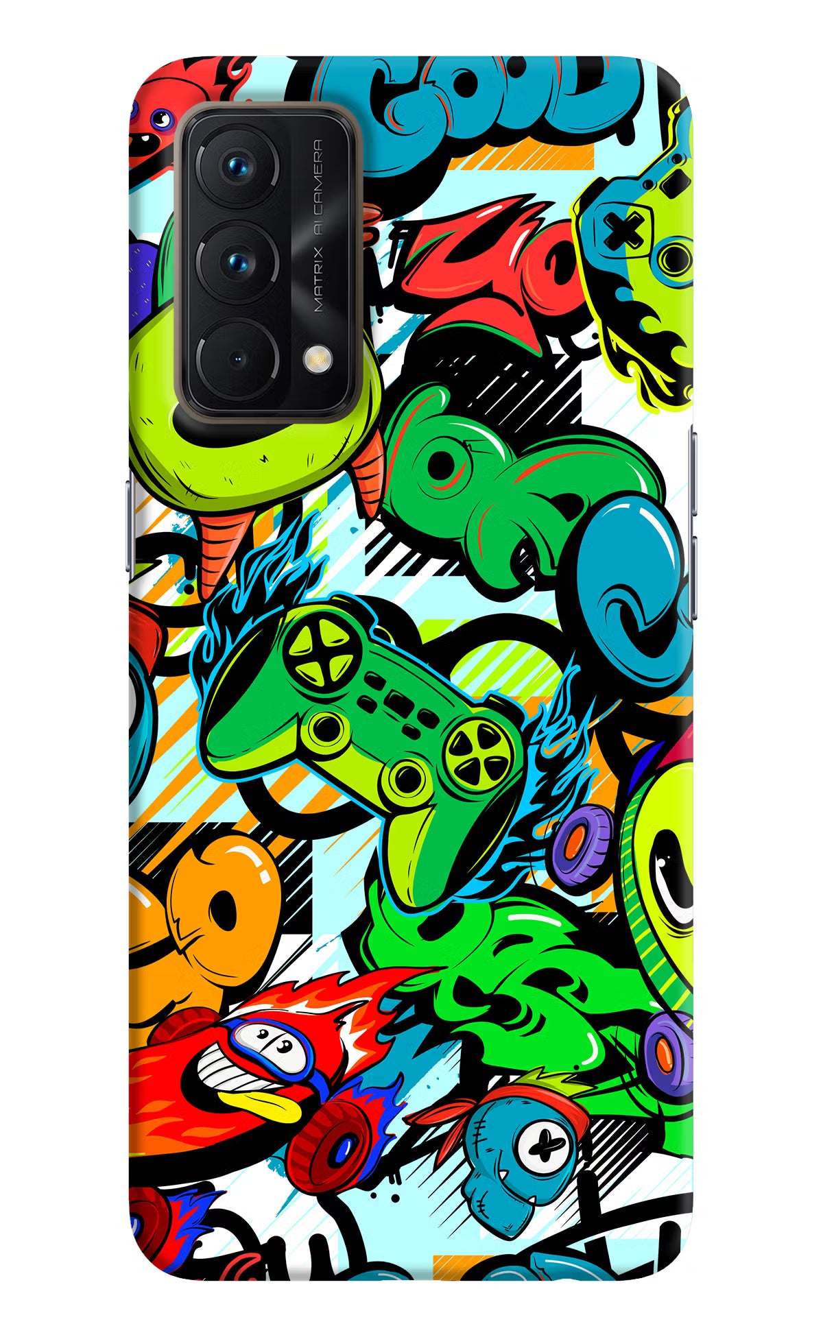 Game Doodle Realme GT Master Edition Hard Case Back Cover by Casekaro