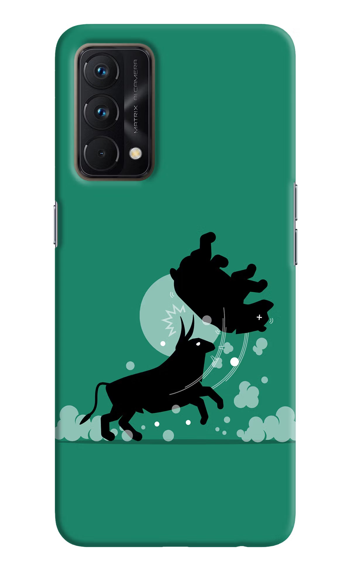 Bull Conqueror Realme GT Master Edition Hard Case Back Cover by Casekaro