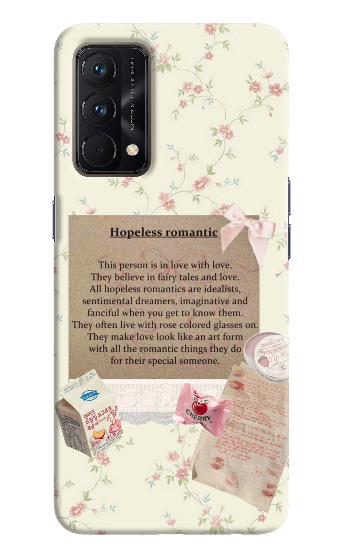 Hopeless Romantic Realme GT Master Edition Hard Case Back Cover by Casekaro