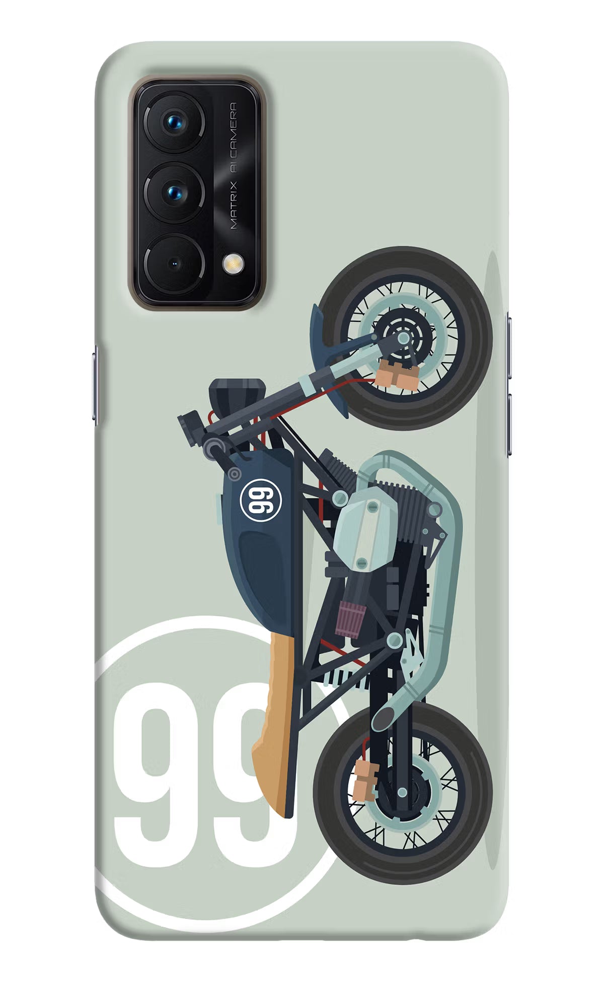 Classic Cafe Racer 99 Realme GT Master Edition Hard Case Back Cover by Casekaro