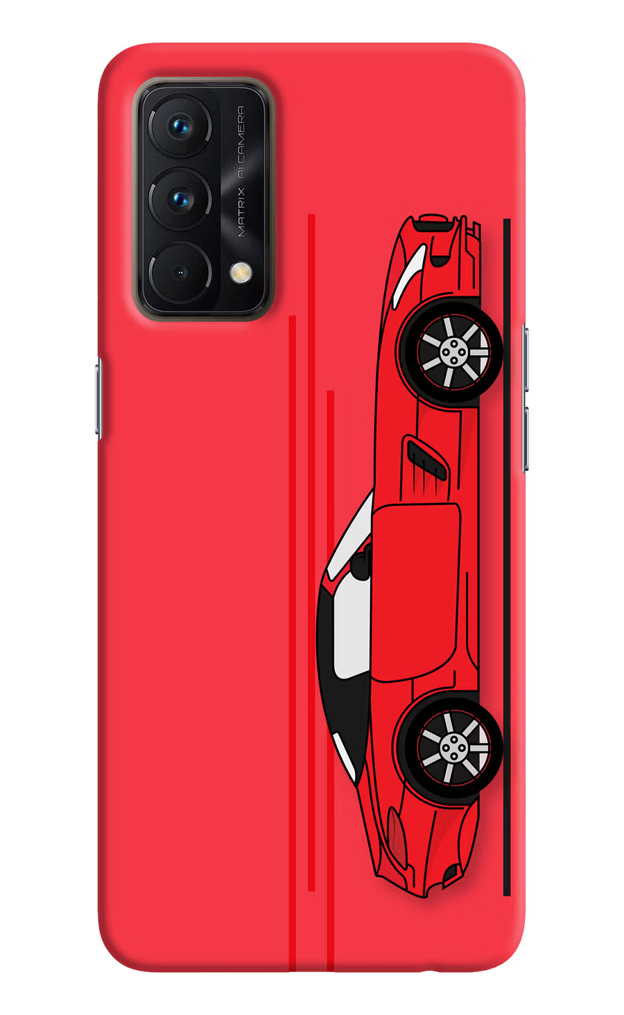 Red Velocity Realme GT Master Edition Back Cover, Hard case