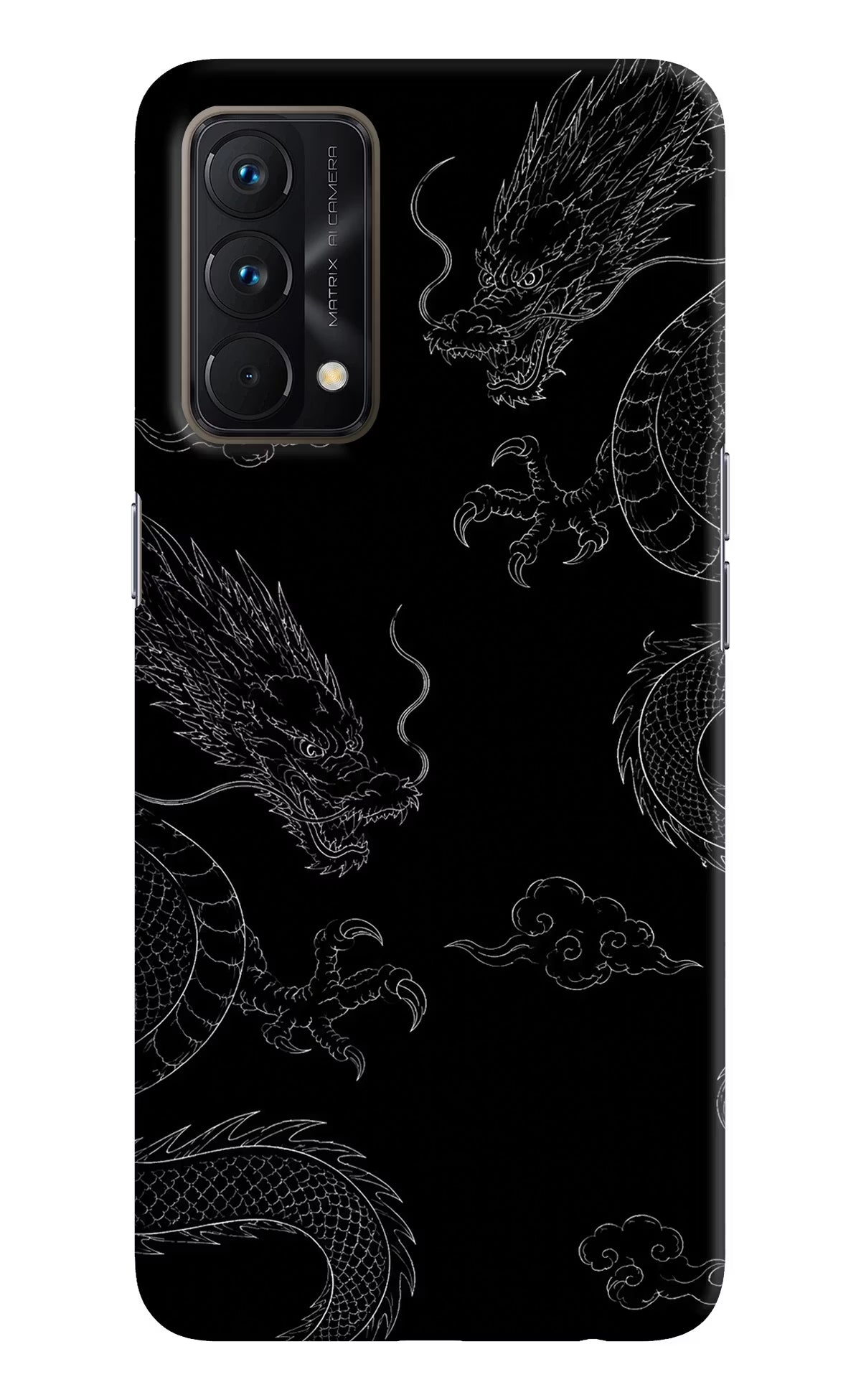 Twin Dragons Realme GT Master Edition Hard Case Back Cover by Casekaro