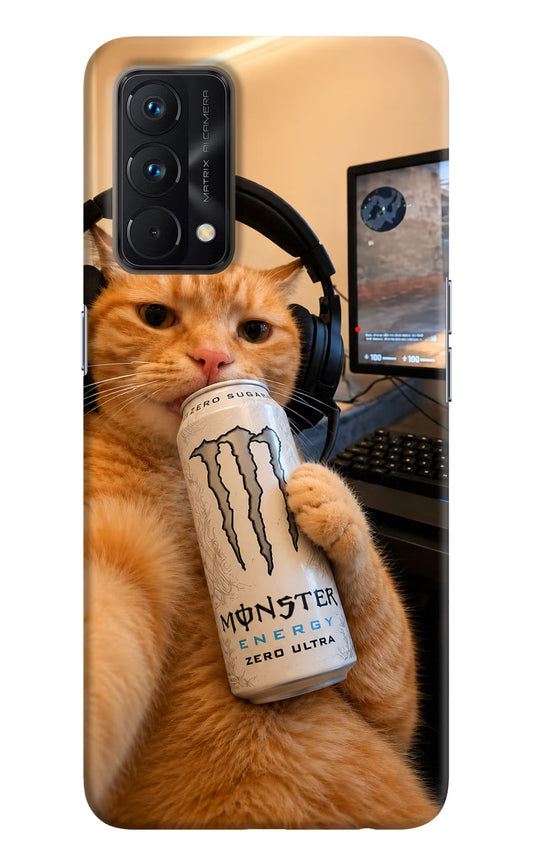 Gamer Cat Energy Realme GT Master Edition Hard Case Back Cover by Casekaro