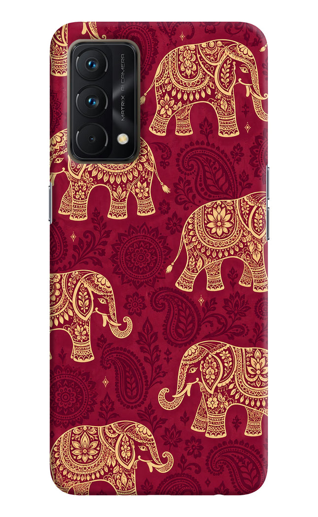 Maroon Elephant Realme GT Master Edition Hard Case Back Cover by Casekaro