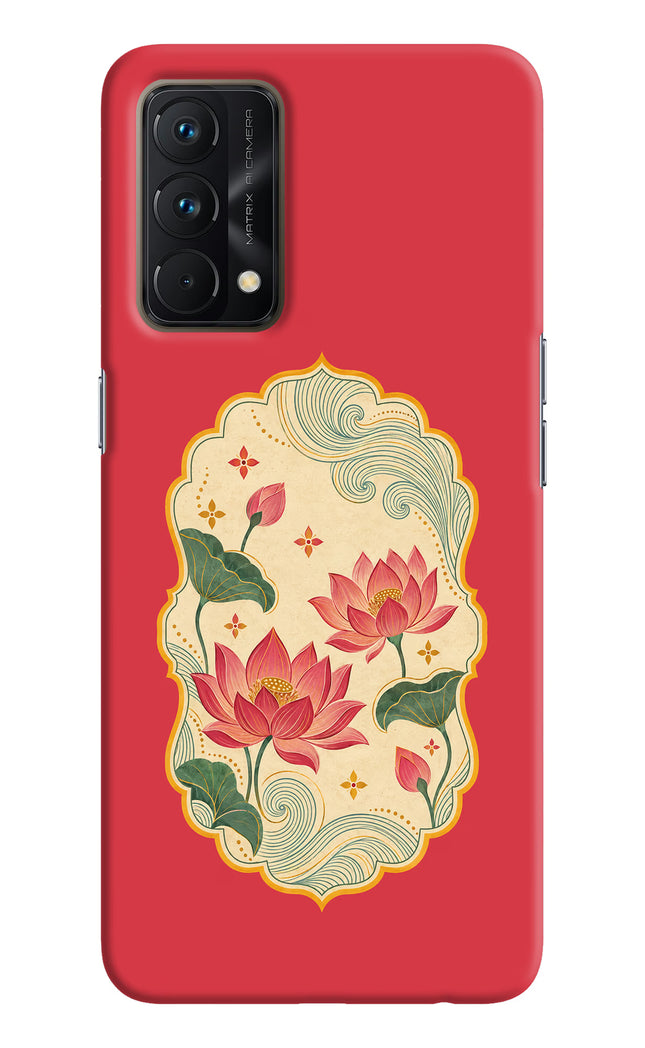 Pink Lotus Realme GT Master Edition Hard Case Back Cover by Casekaro