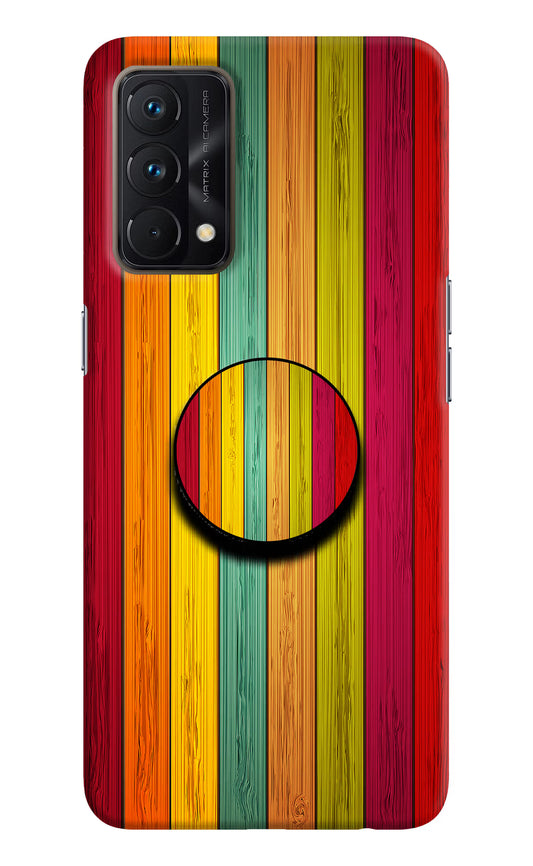Multicolor Wooden Realme GT Master Edition Pop Case by Casekaro