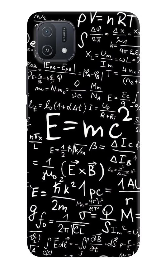 Physics Formula Oppo A16k/A16e Hard Case Back Cover by Casekaro