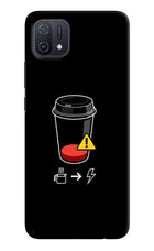 Coffee Oppo A16k/A16e Hard Case Back Cover by Casekaro