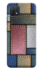 Multicolor Jeans Oppo A16k/A16e Hard Case Back Cover by Casekaro
