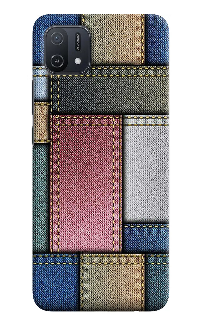 Multicolor Jeans Oppo A16k/A16e Hard Case Back Cover by Casekaro