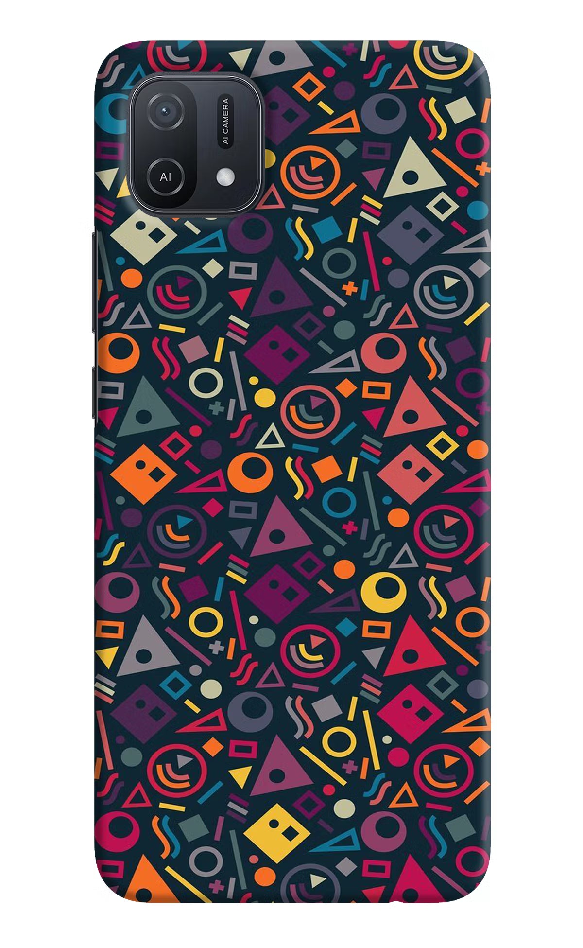 Geometric Abstract Oppo A16k/A16e Hard Case Back Cover by Casekaro
