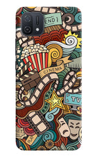 Cinema Abstract Oppo A16k/A16e Hard Case Back Cover by Casekaro