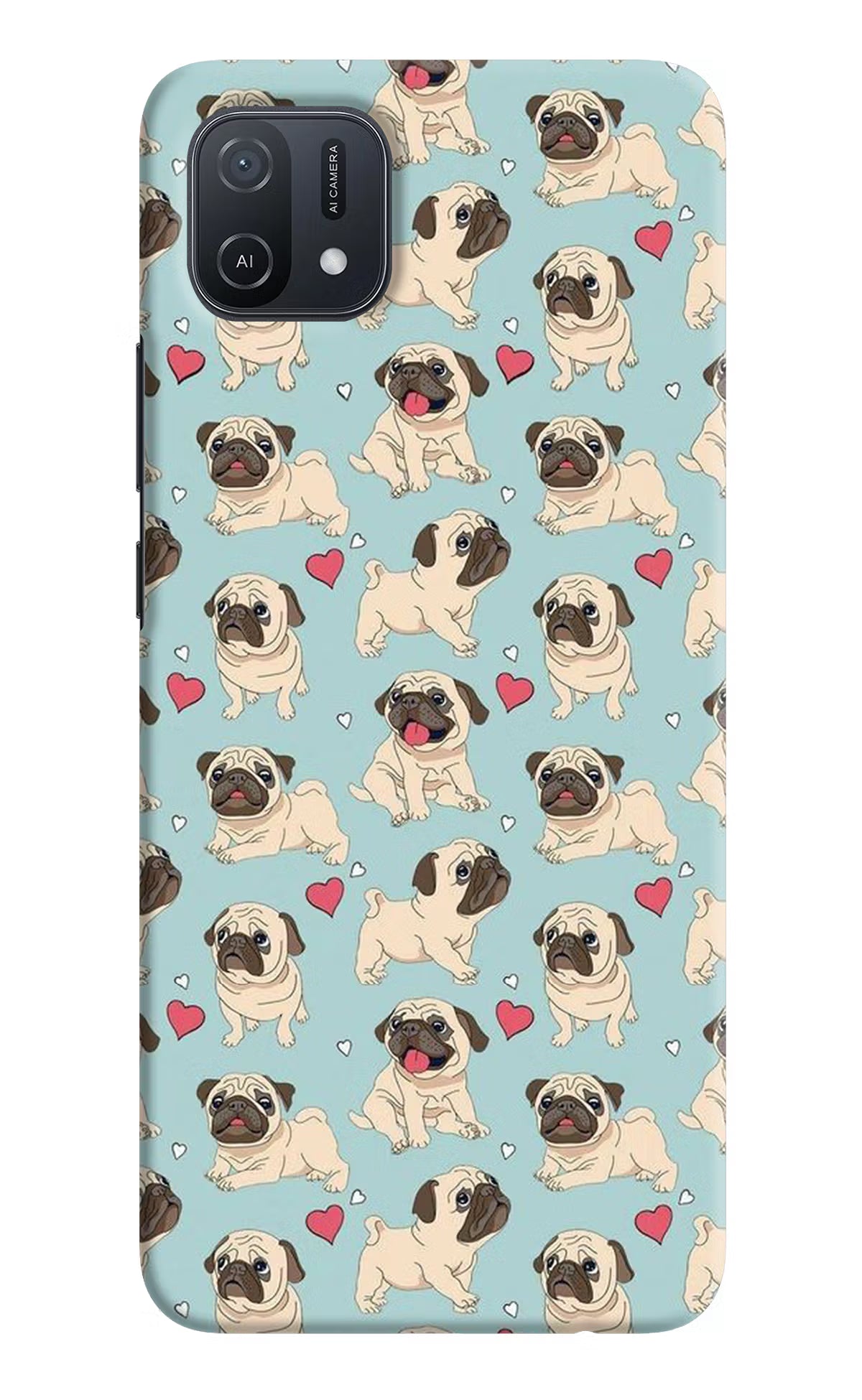 Pug Dog Oppo A16k/A16e Hard Case Back Cover by Casekaro