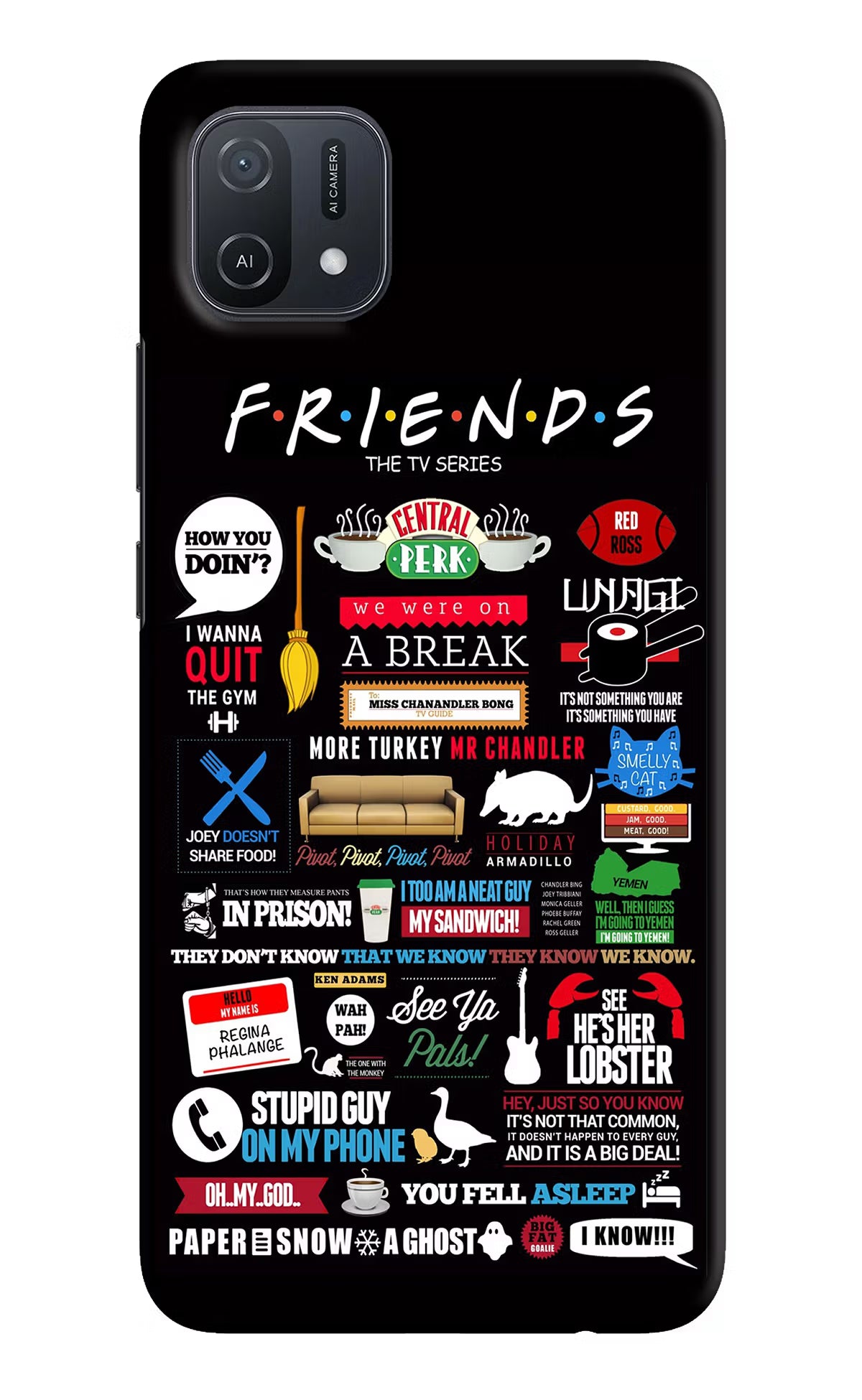 FRIENDS Oppo A16k/A16e Hard Case Back Cover by Casekaro