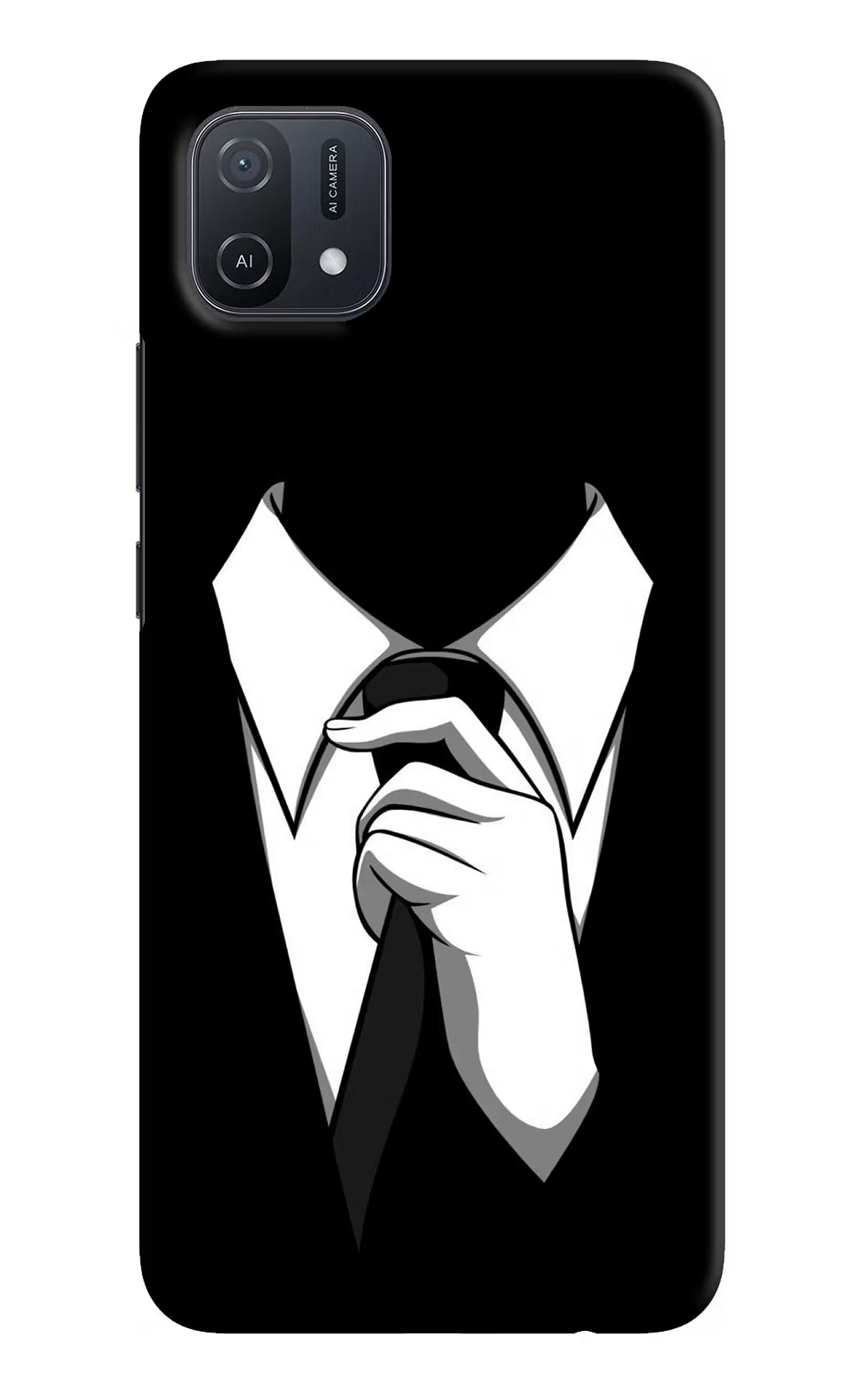 Black Tie Oppo A16k/A16e Hard Case Back Cover by Casekaro