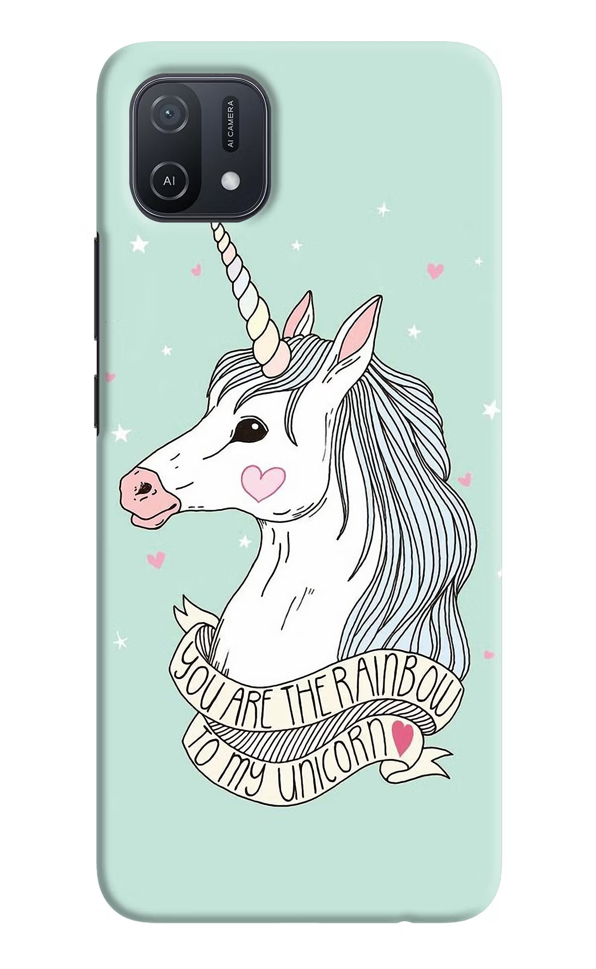 Unicorn Wallpaper Oppo A16k/A16e Hard Case Back Cover by Casekaro