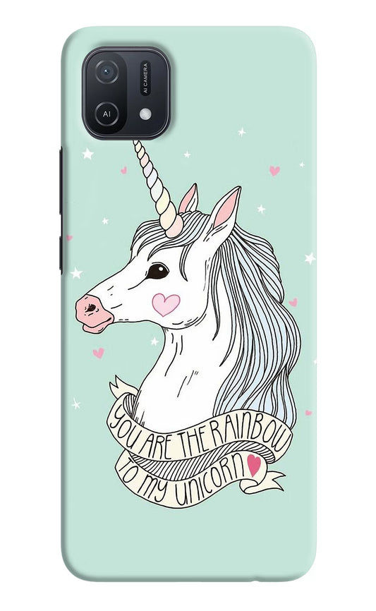 Unicorn Wallpaper Oppo A16k/A16e Hard Case Back Cover by Casekaro