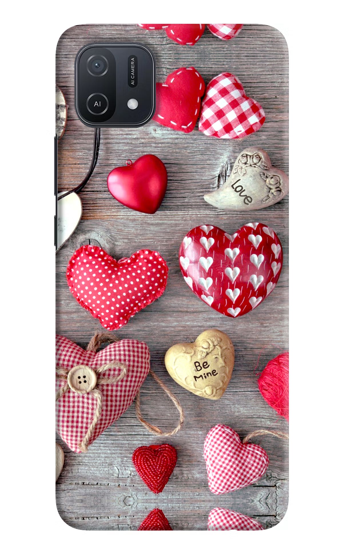 Love Wallpaper Oppo A16k/A16e Hard Case Back Cover by Casekaro