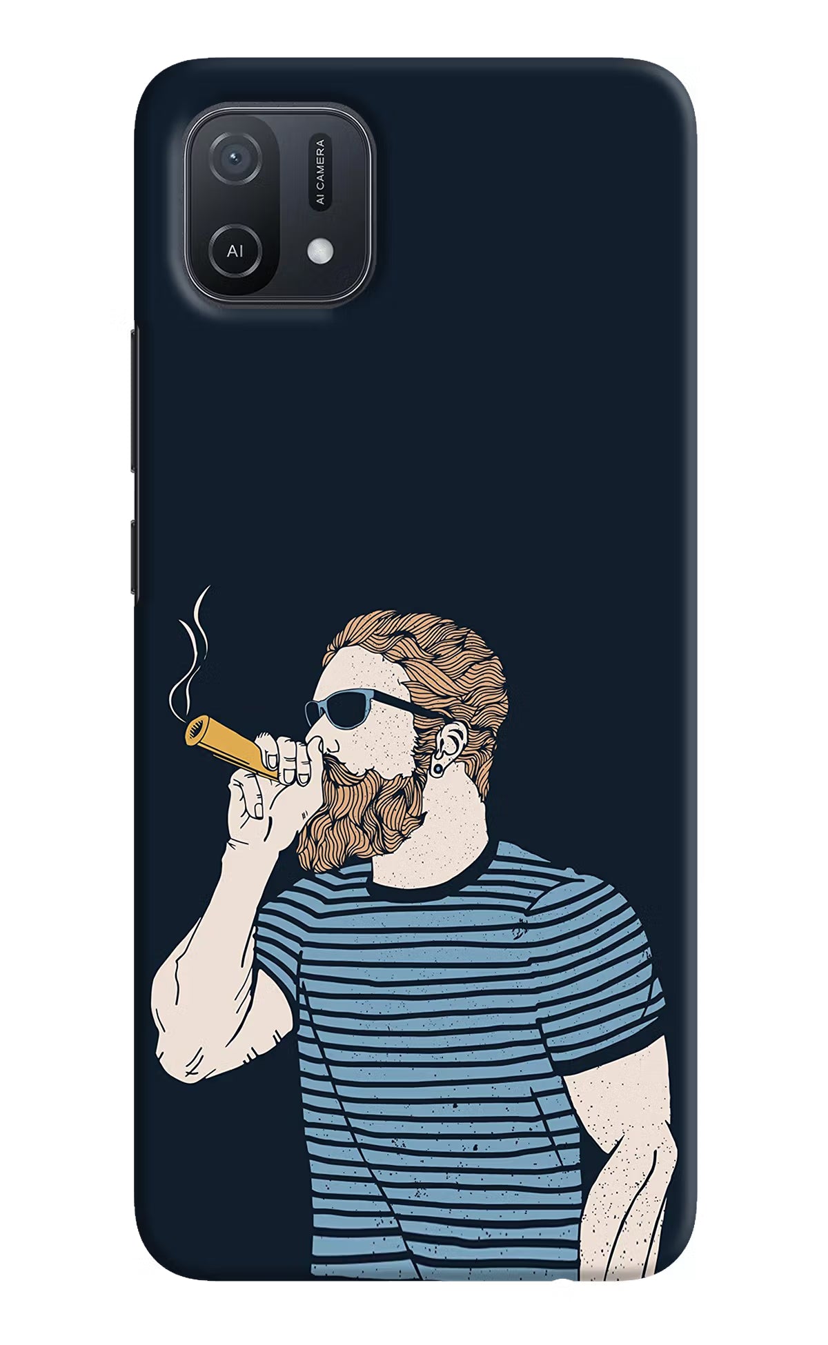 Smoking Oppo A16k/A16e Hard Case Back Cover by Casekaro