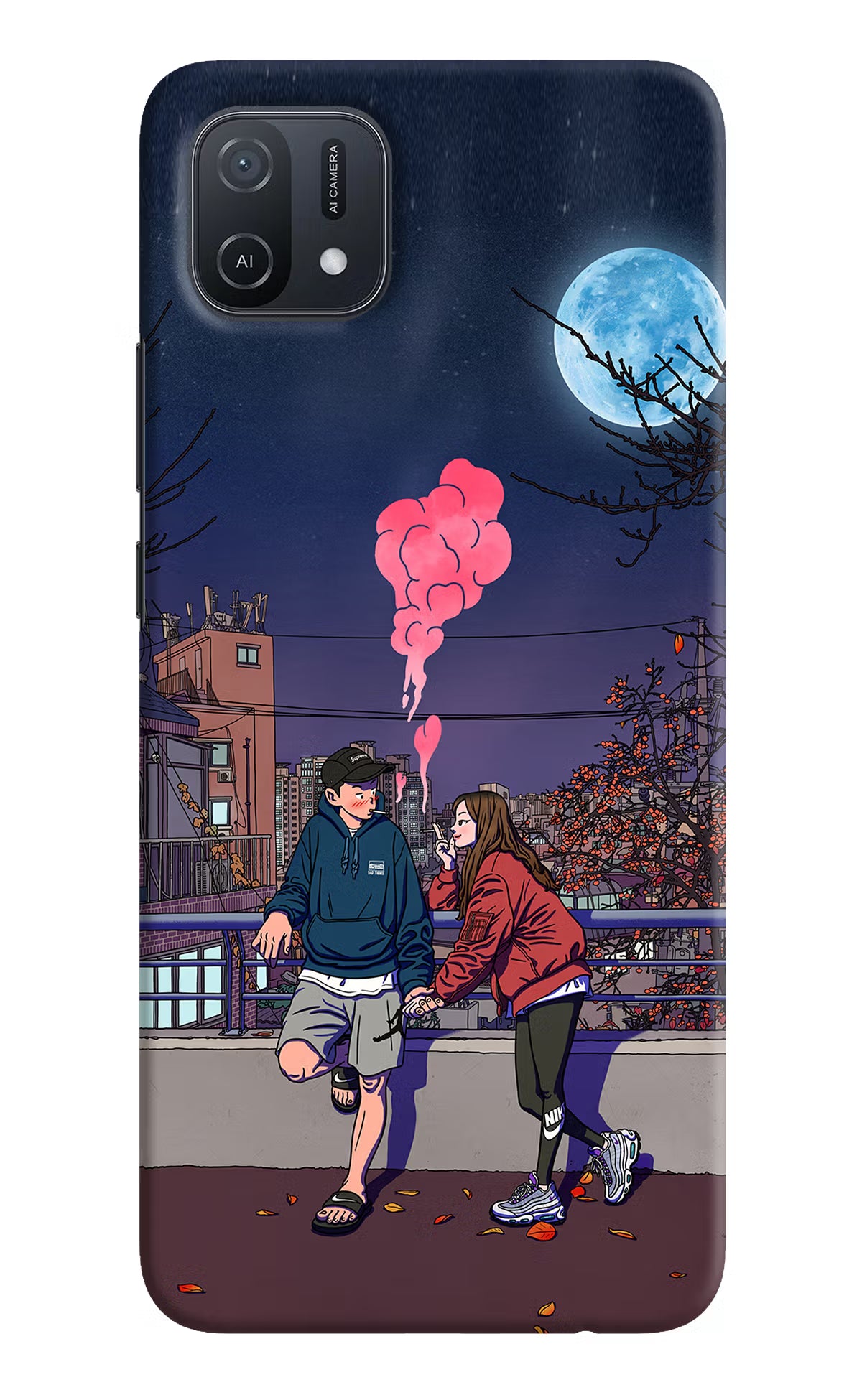 Chilling Couple Oppo A16k/A16e Hard Case Back Cover by Casekaro