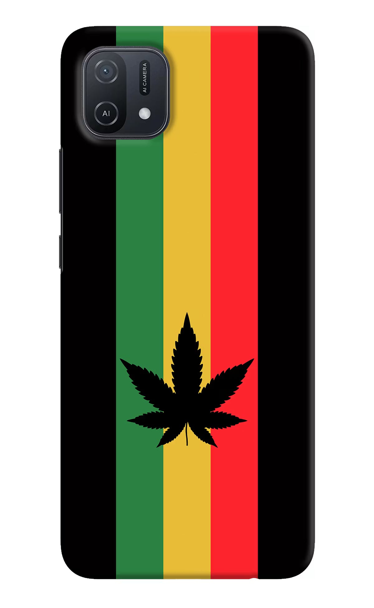 Weed Flag Oppo A16k/A16e Hard Case Back Cover by Casekaro