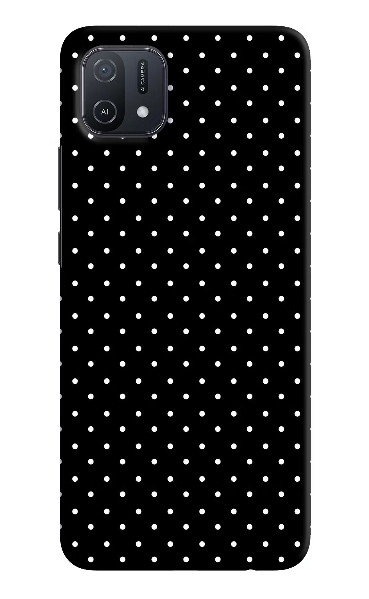 White Dots Oppo A16k/A16e Hard Case Back Cover by Casekaro