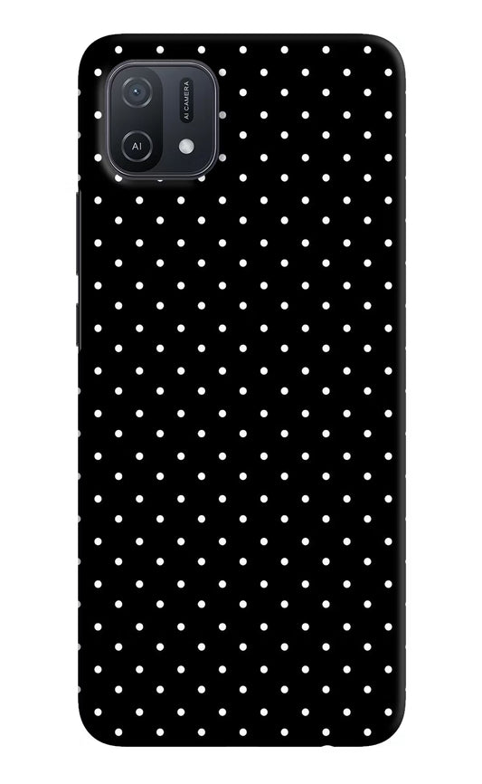 White Dots Oppo A16k/A16e Hard Case Back Cover by Casekaro