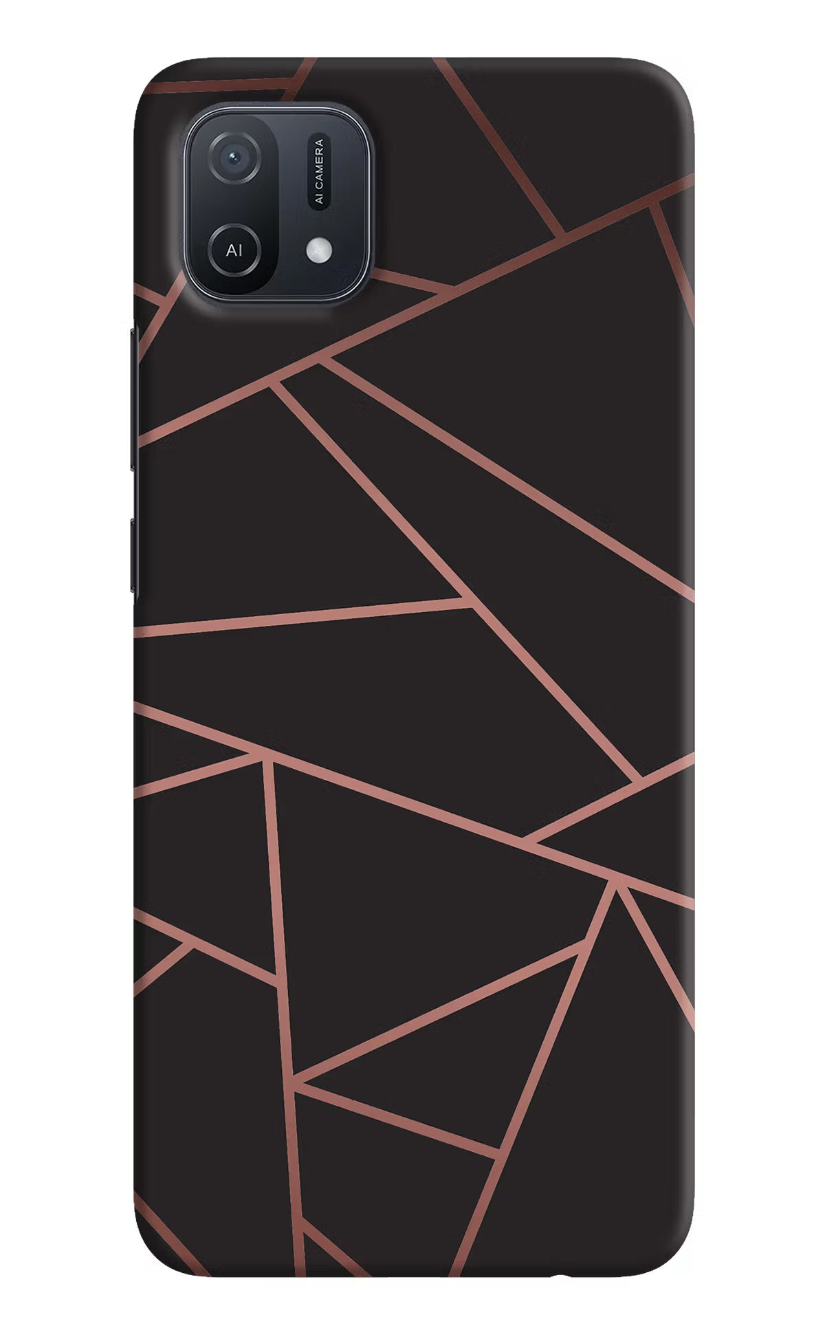 Geometric Pattern Oppo A16k/A16e Hard Case Back Cover by Casekaro