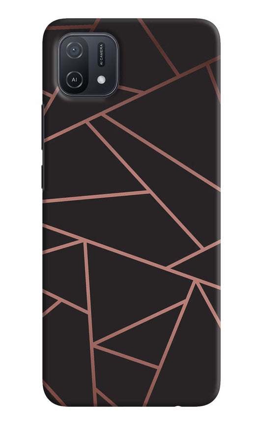 Geometric Pattern Oppo A16k/A16e Hard Case Back Cover by Casekaro