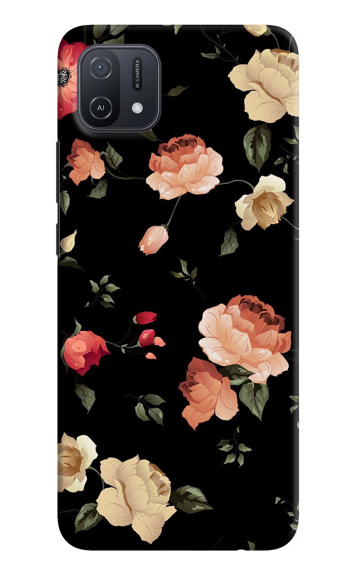 Flowers Oppo A16k/A16e Hard Case Back Cover by Casekaro