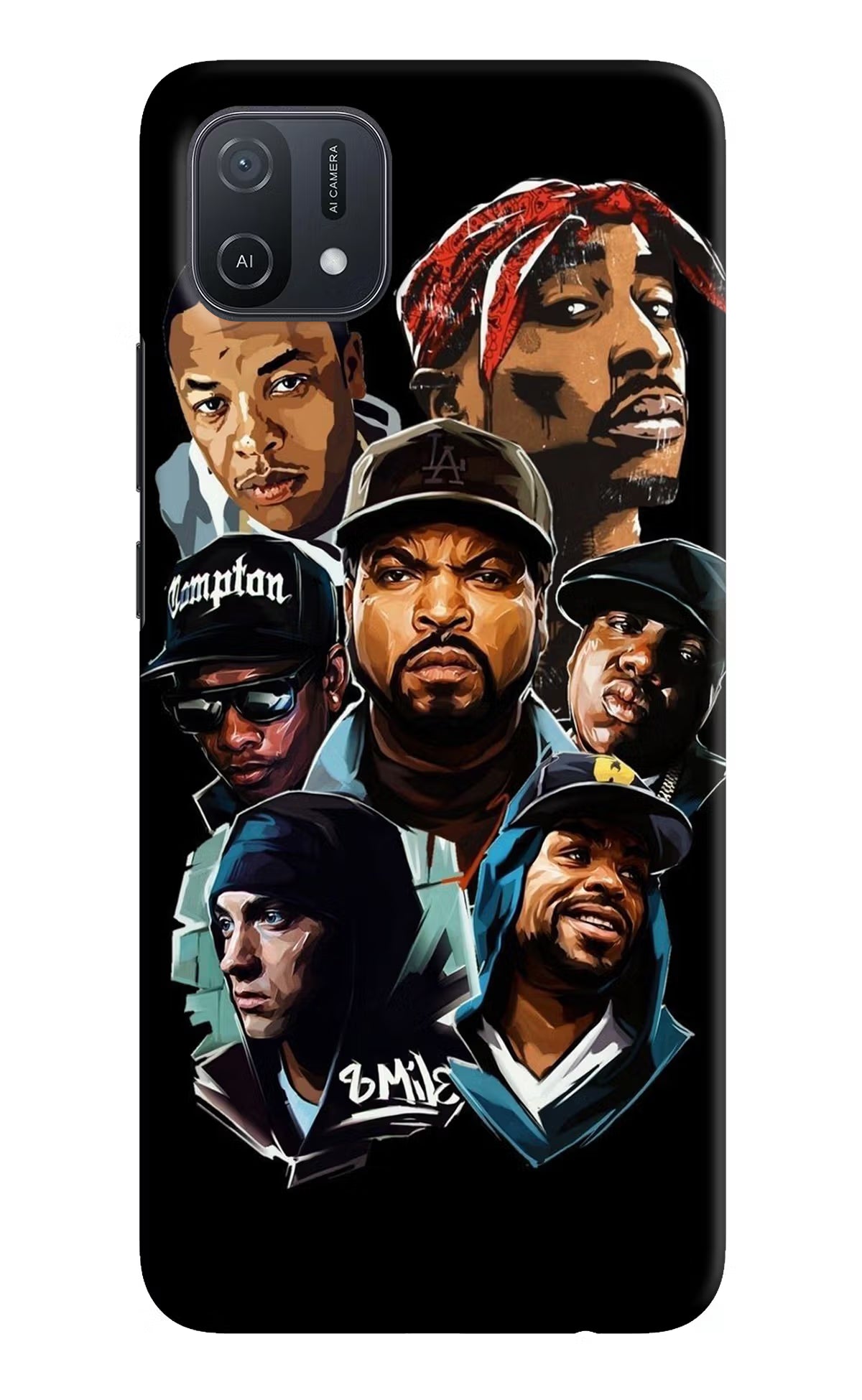 Rappers Oppo A16k/A16e Hard Case Back Cover by Casekaro