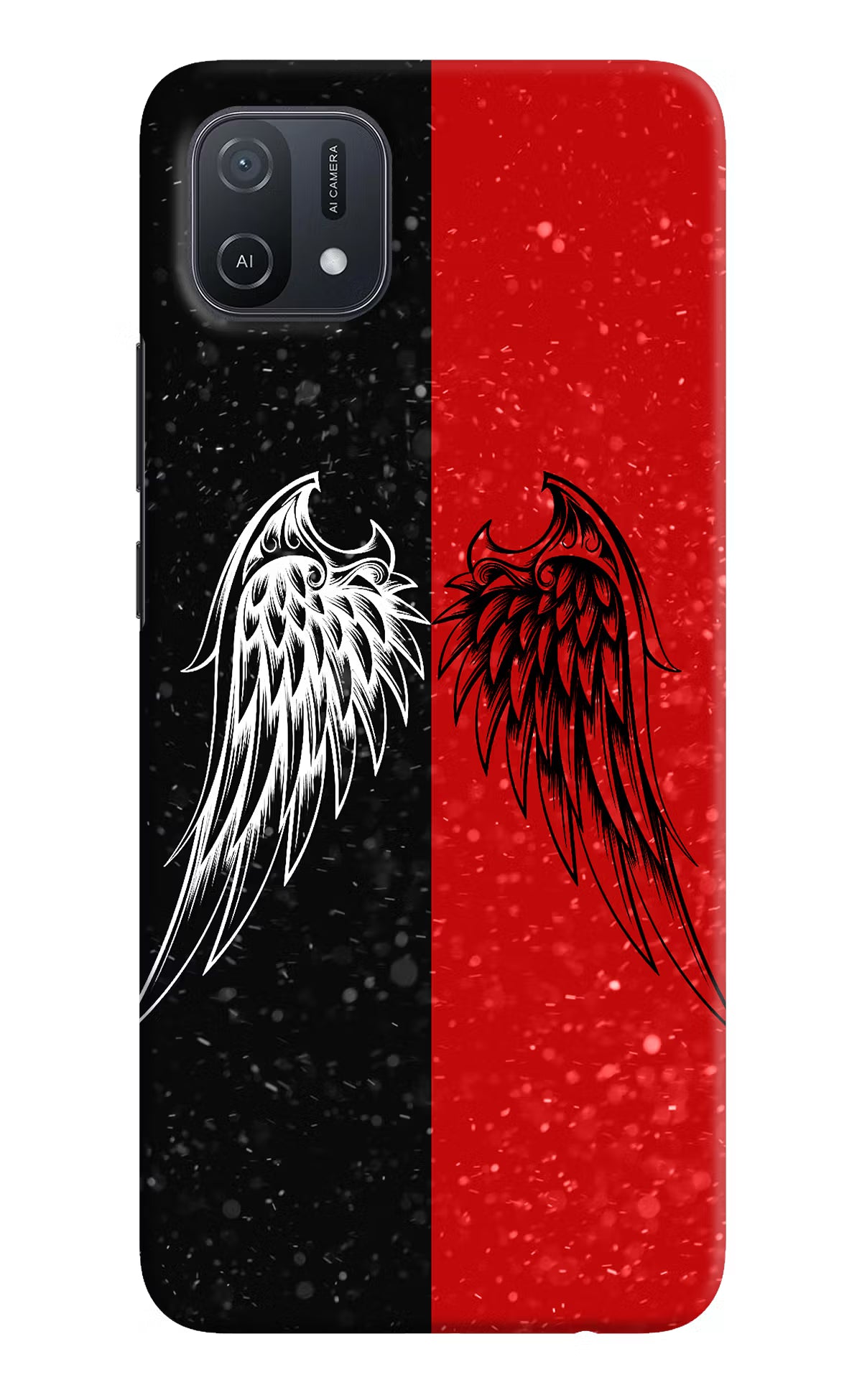 Wings Oppo A16k/A16e Hard Case Back Cover by Casekaro