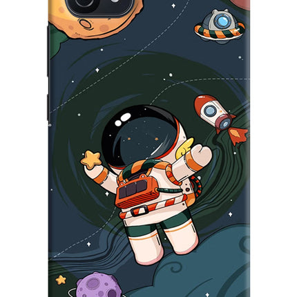 Cartoon Astronaut Oppo A16k/A16e Hard Case Back Cover by Casekaro