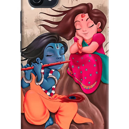 Radhe Krishna Oppo A16k/A16e Hard Case Back Cover by Casekaro