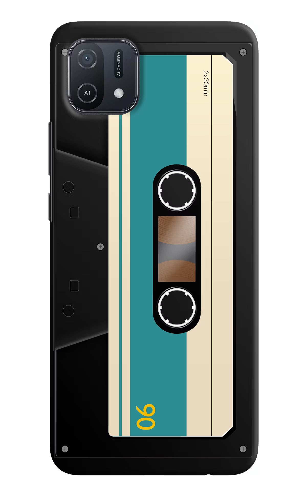 Cassette Oppo A16k/A16e Hard Case Back Cover by Casekaro