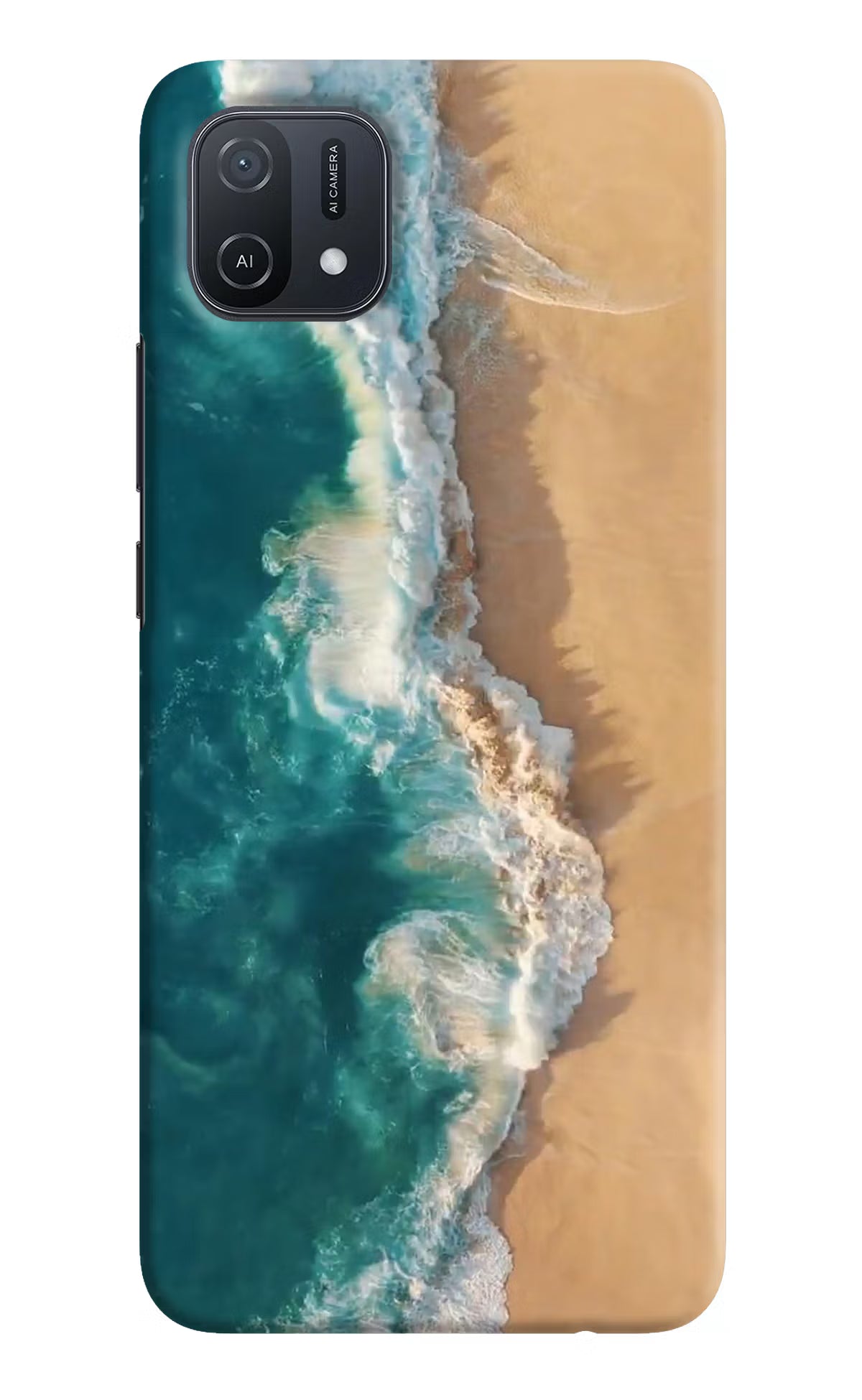 Ocean Beach Oppo A16k/A16e Hard Case Back Cover by Casekaro