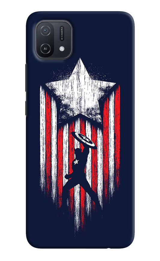 Captain America Marvel Art Oppo A16k/A16e Hard Case Back Cover by Casekaro