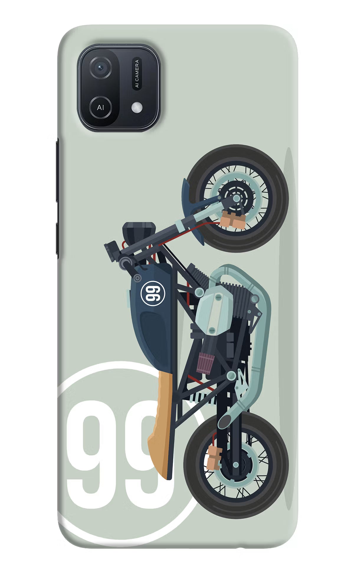 Classic Cafe Racer 99 Oppo A16k/A16e Hard Case Back Cover by Casekaro