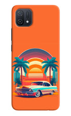 Palm Drive 80s Oppo A16k/A16e Hard Case Back Cover by Casekaro