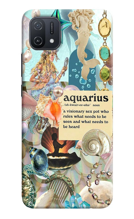 Aquarius Zodiac Oppo A16k/A16e Hard Case Back Cover by Casekaro
